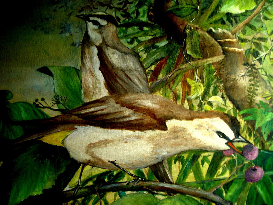 Bird from Bali  Painting by Jason Sentuf