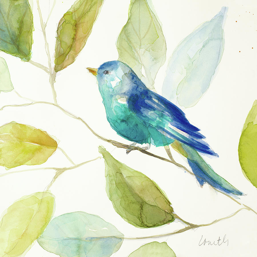 Bird In A Tree I Painting by Lanie Loreth Bird In A Tree I Painting by Lanie Loreth