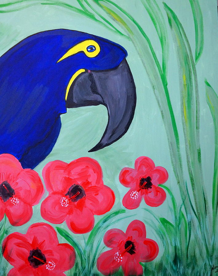 Bird In Paradise   Painting by Nora Shepley