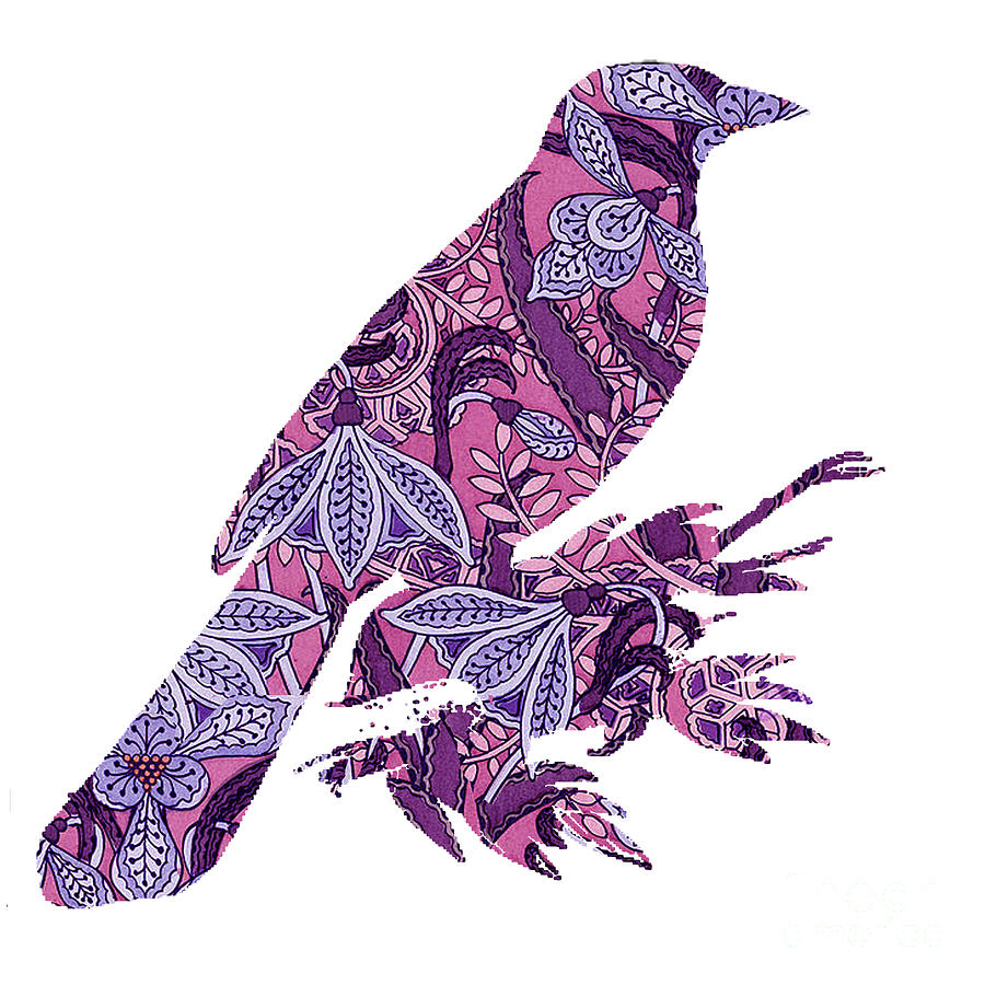Swallow Digital Art - Bird Love by Ramneek Narang