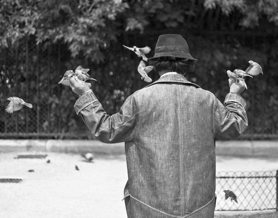 Bird Man - Paris People Series Photograph by Georgia Clare