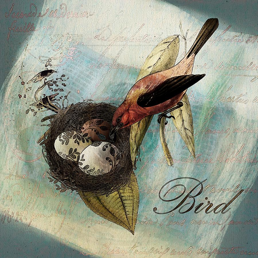 Bird Nest - sp11a Digital Art by Variance Collections