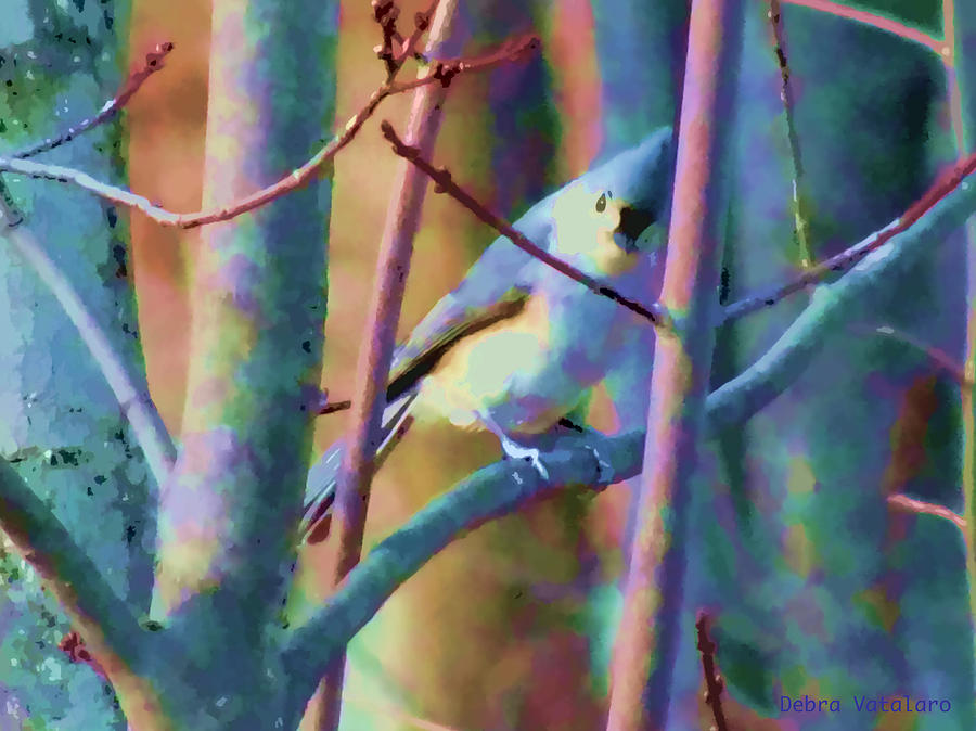 Bird Painting - Bird Of Another Color by Debra     Vatalaro