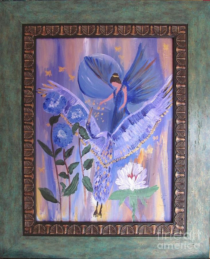 Bird of Life Painting by Susan Voidets