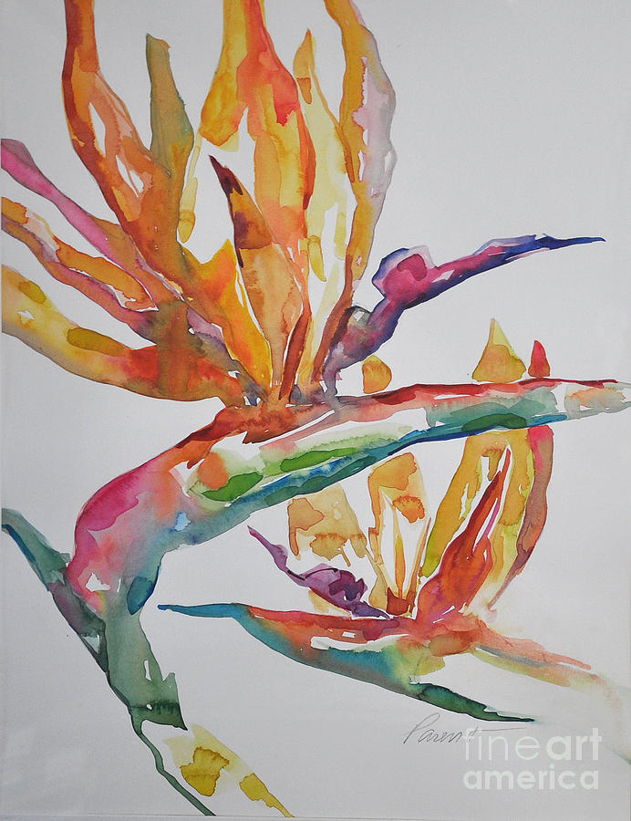 Bird of Paradise #2 Painting by Roger Parent