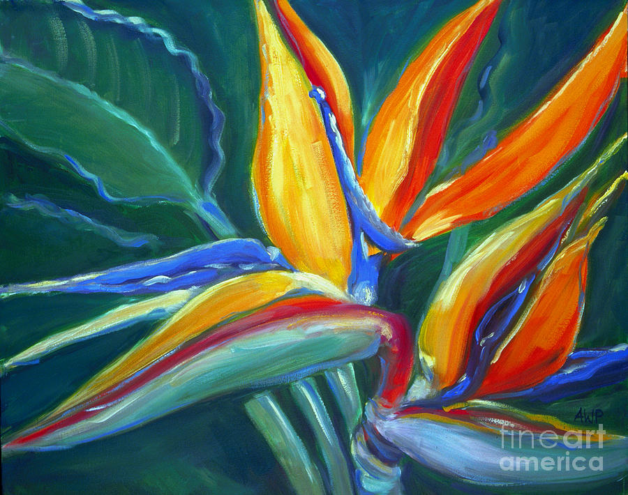 Bird of Paradise Painting by Audrey Peaty