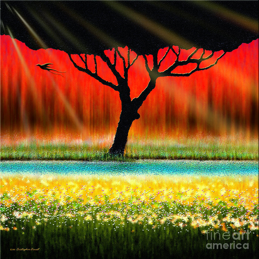 Bird of Paradise Digital Art by Cristophers Dream Artistry