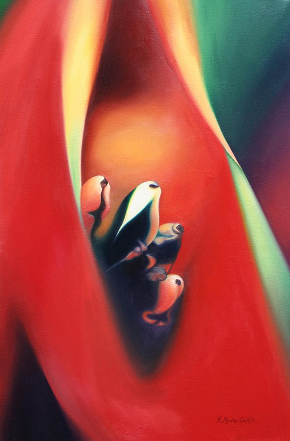 Nature Painting - Bird of Paradise by Kristine Griffith