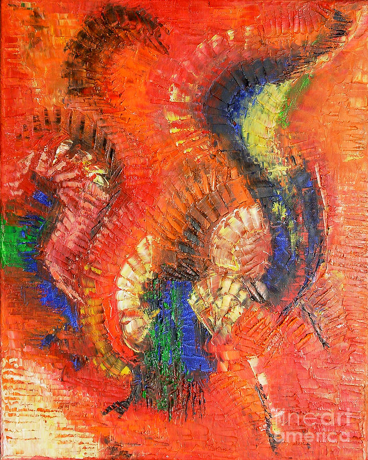 Bird Of Paradise Painting by Belinda Capol