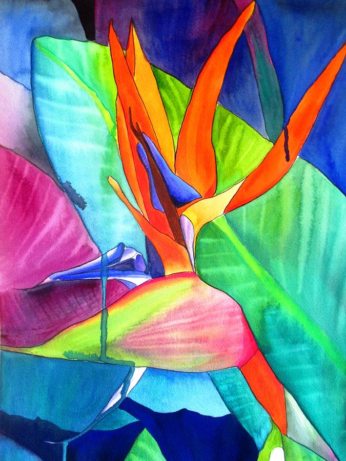 Strelitzia Painting - Bird of Paradise Strelitzia by Sacha Grossel Strelitzia Painting - Bird of Paradise Strelitzia by Sacha Grossel