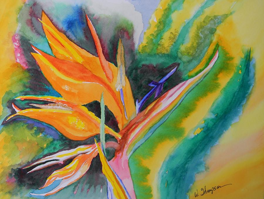 Bird of Paradise Painting by Warren Thompson