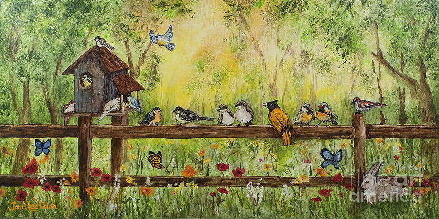 Bird Song Painting by Janis Lee Colon Bird Song Painting by Janis Lee Colon