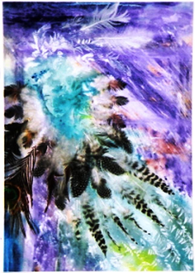 Bird Woman  Painting by Trudi Doyle