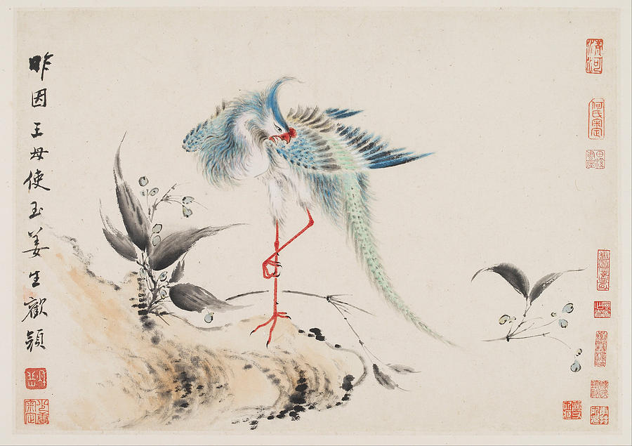 Birds and Flowers Painting by Hua Yan