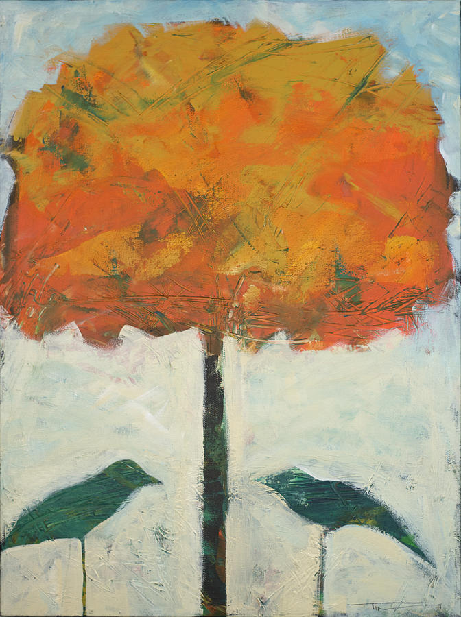 Birds And Maple Painting by Tim Nyberg