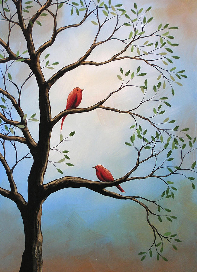 Birds Art ... Duet Painting by Amy Giacomelli