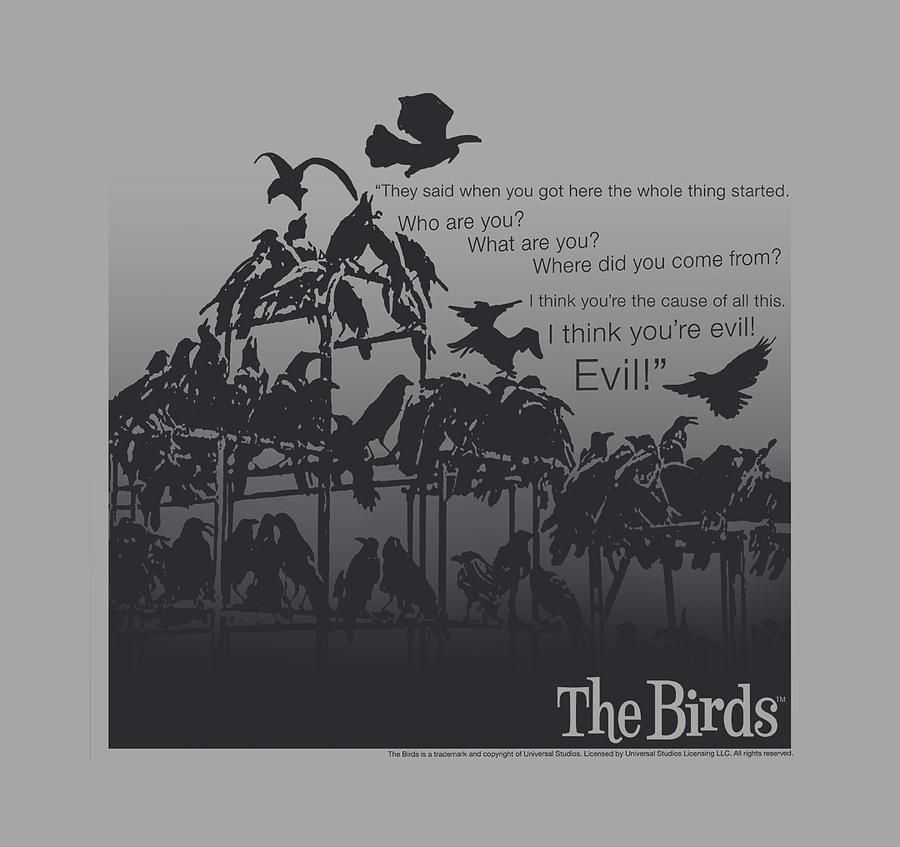 Bird Digital Art - Birds - Evil by Brand A
