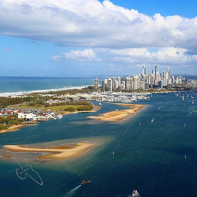 Helicopter Photograph - Surfers Paradise  by Paul Rushworth