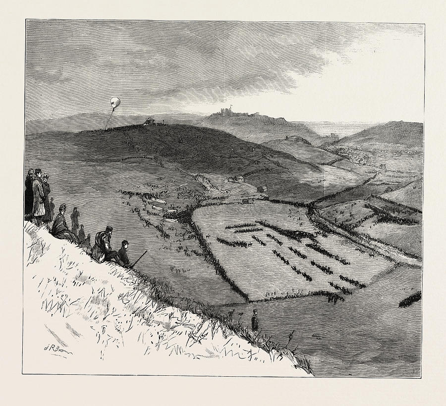 Birds-eye View Of The March-past, At Dover Drawing by English School ...