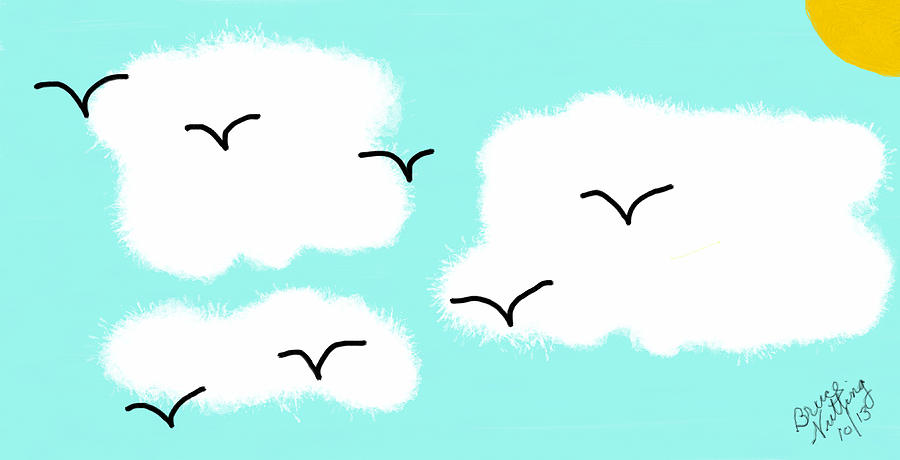Birds In The Sky Painting