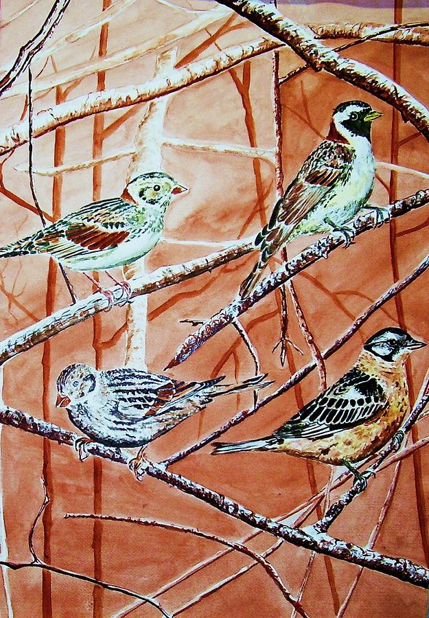 Dove Painting - Birds In Tree by Linda Vaughon