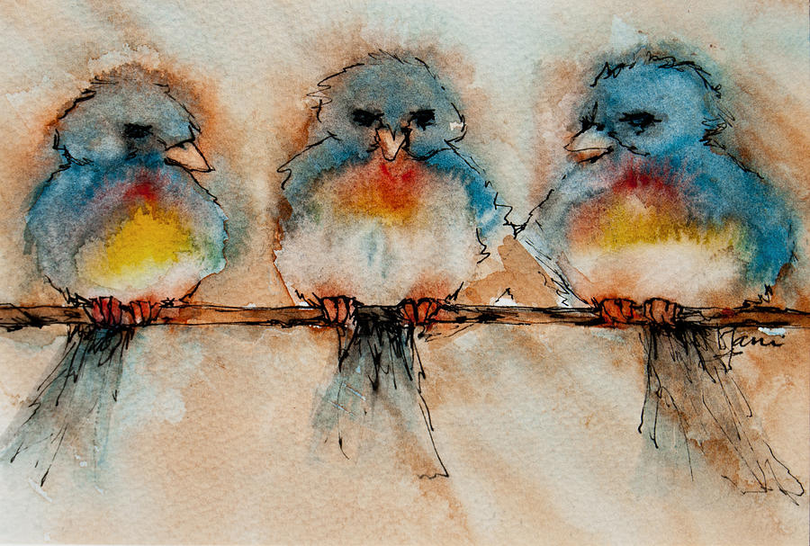 Birds Of A Feather Painting by Jani Freimann