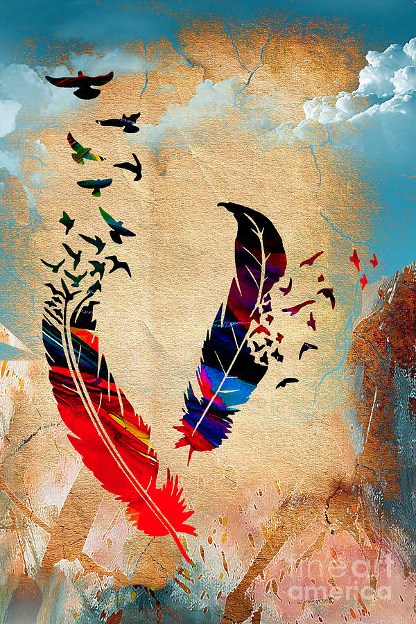 Bird Mixed Media - Birds Of A Feather by Marvin Blaine