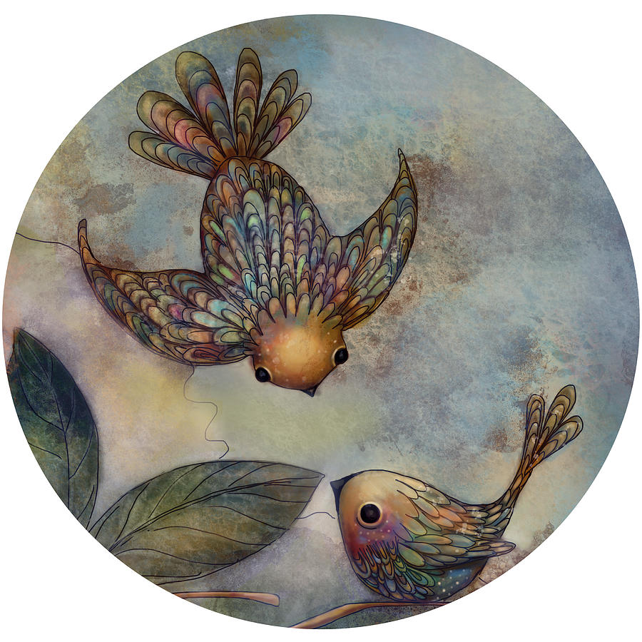 Bird Painting - Birds of Paradise by Karin Taylor