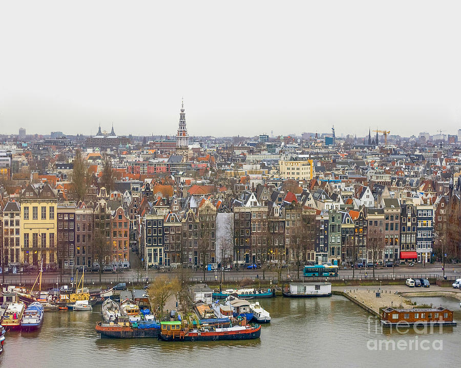Birds view on Amsterdam Photograph by Patricia Hofmeester