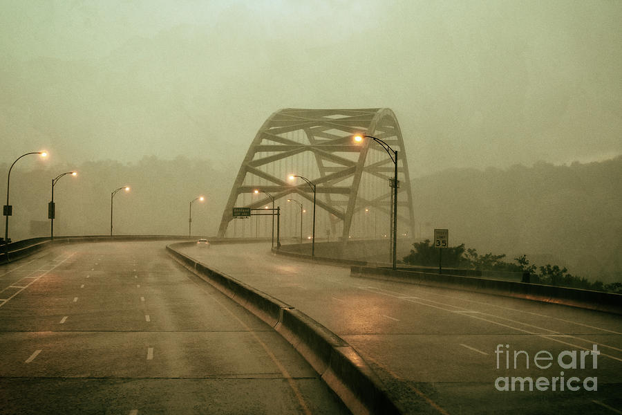 Birmingham Bridge Downpour Photograph by Thomas R Fletcher