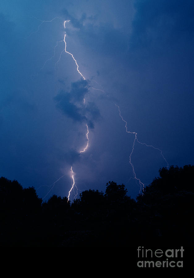 Birmingham Lightning Photograph by J L Woody Wooden