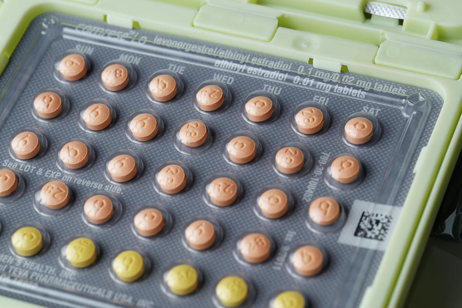 Birth Control Pills Photograph by Martin Shields