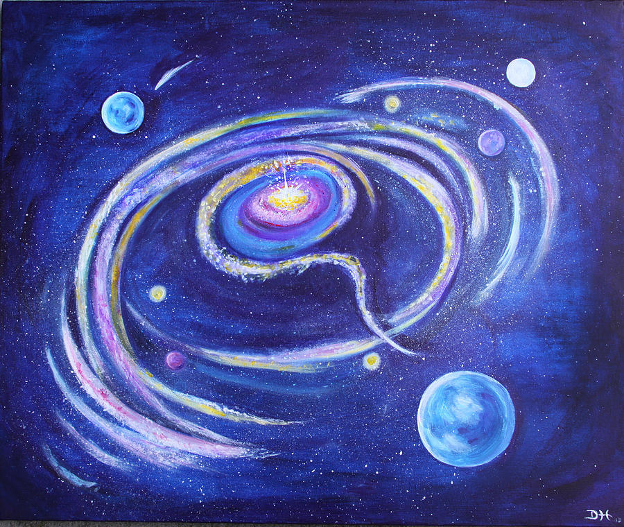 Birth of a Galaxy Painting by Diana Haronis
