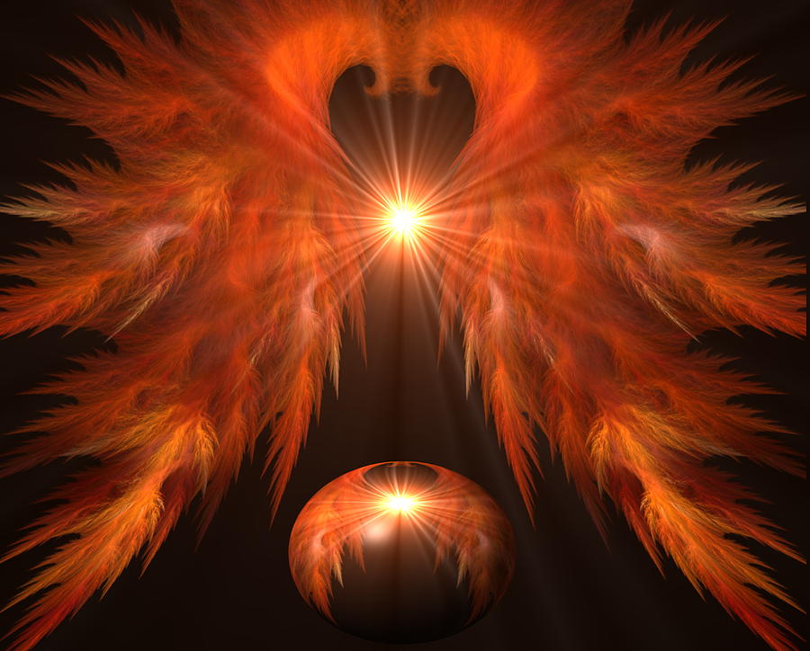 Birth Of A Phoenix Digital Art by Brandi Elaine Crochet