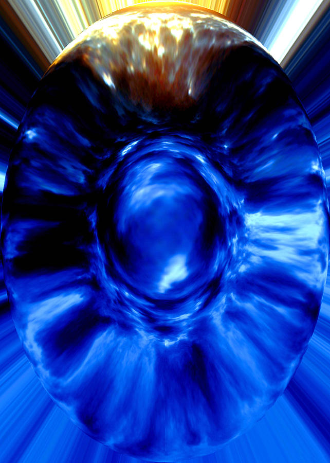 Birth of Blue Digital Art by Donna Proctor