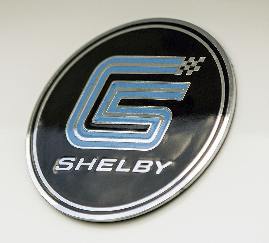 Car Photograph - Birthday Car - Shelby Logo by Josh Bryant