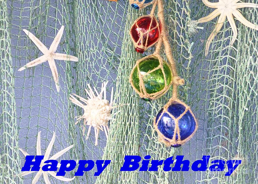 Birthday Card with marine accents Photograph by Barbie Corbett-Newmin