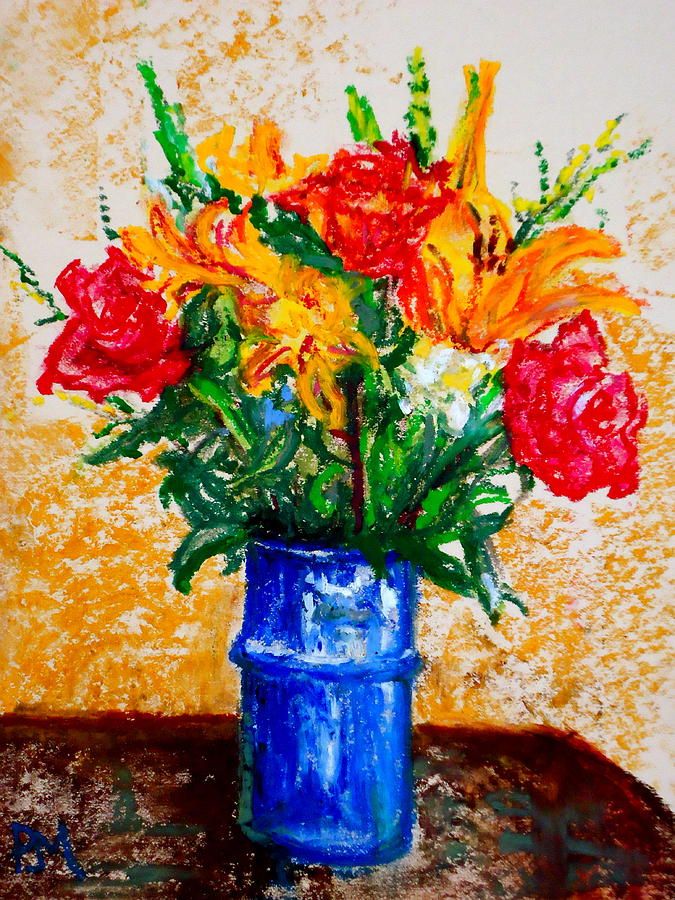 Birthday Flowers Painting by Pete Maier