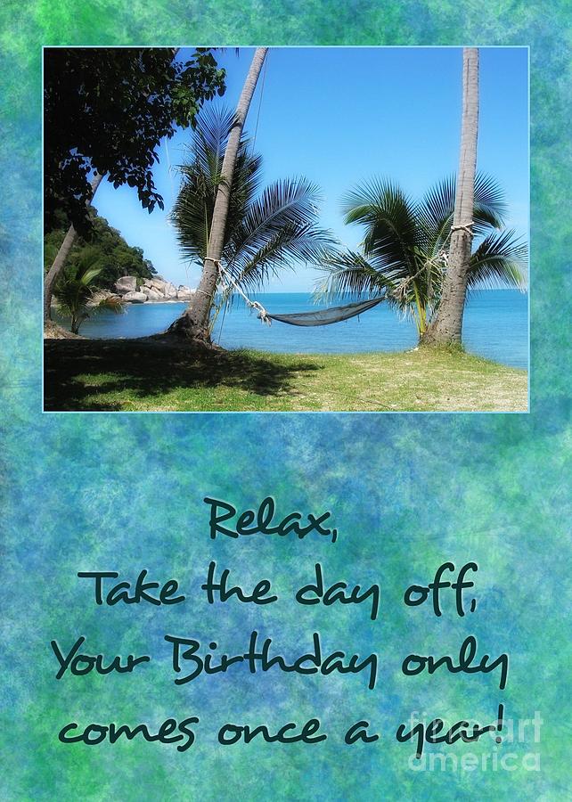 Birthday Hammock Digital Art by JH Designs - Fine Art America