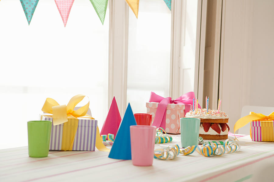 Birthday party preparation Photograph by Image Source