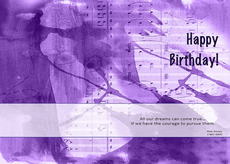 Birthday Quote 1 Digital Art by Helene U Taylor