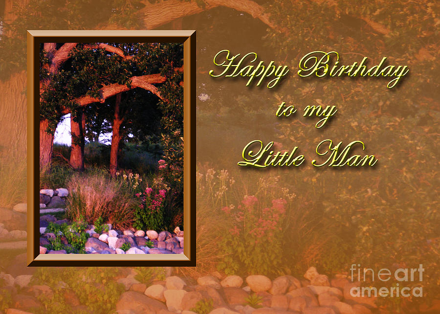 Sunset Photograph - Birthday to my Little Man Woods by Jeanette K