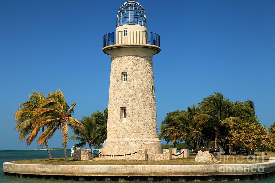 Us National Parks Photograph - Biscayne Lighthouse by Adam Jewell