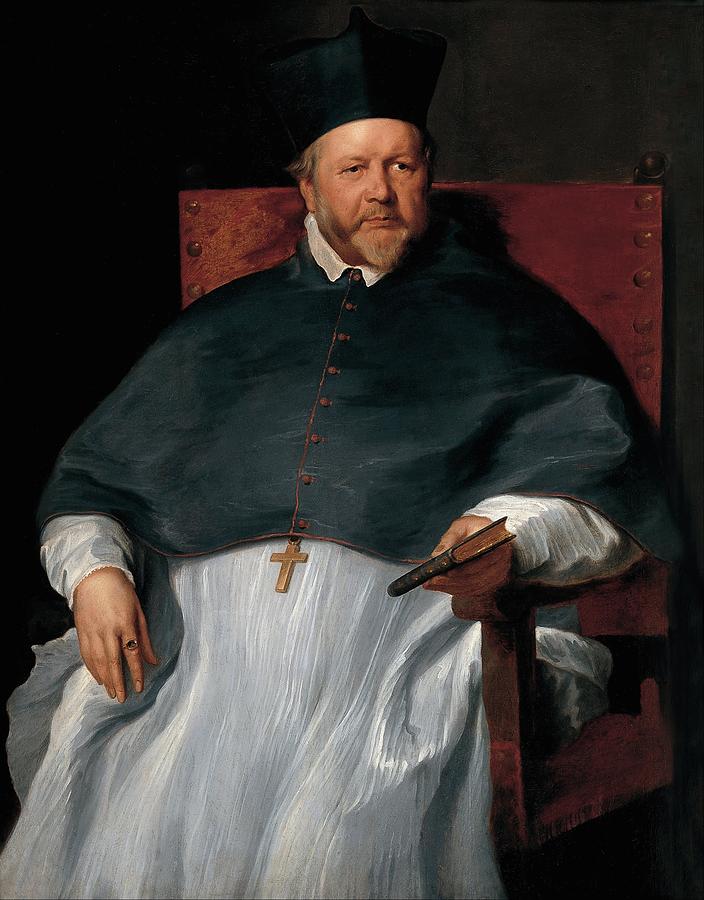 Portrait Painting - Bishop Jan van Malderen by Anthony van Dyck