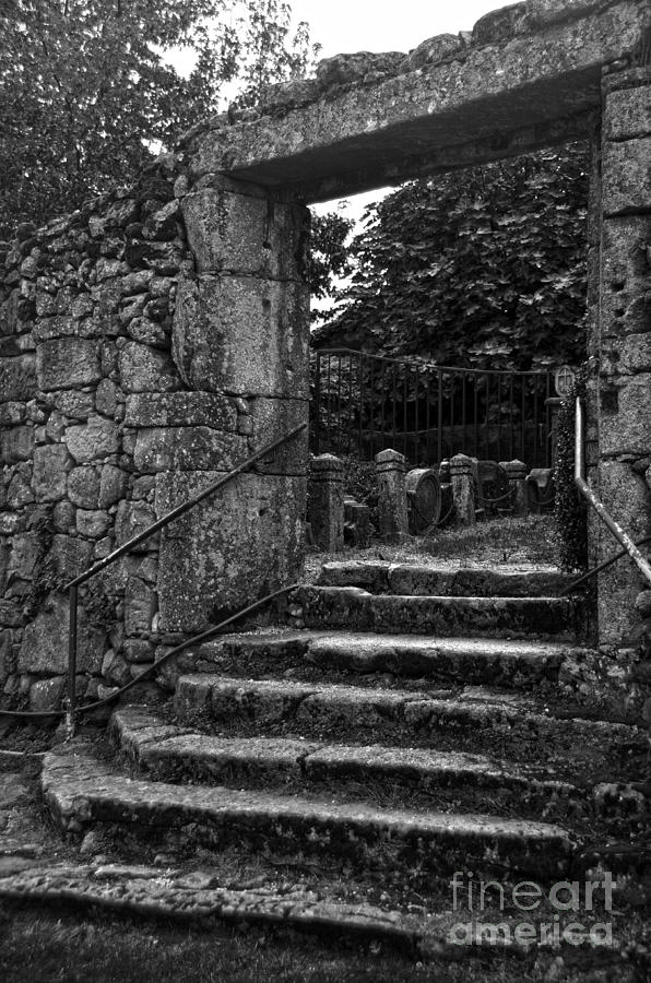 Bishops palace gardens BW Photograph by RicardMN Photography