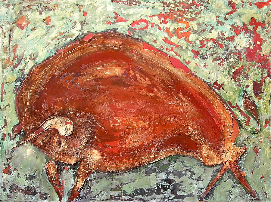 Bison Painting - Bison by Kristine Griffith