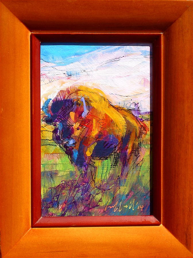 Bison Painting by Les Leffingwell