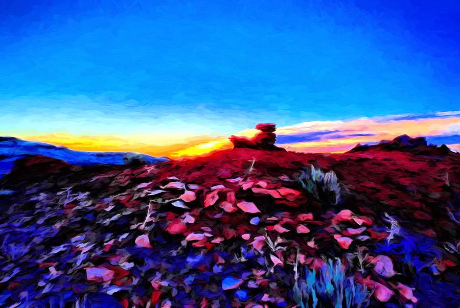 Bisti Sunup Painting by Jim Buchanan