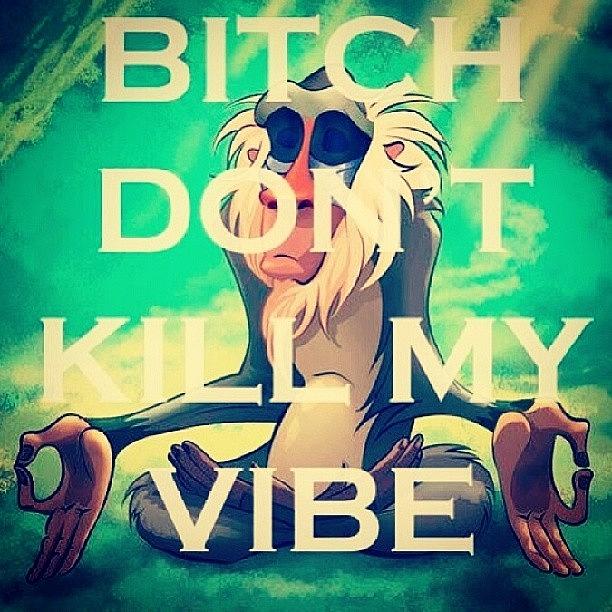 Monkey Photograph - bitch Dont Kill My Vibe #lionking by Brian Evans