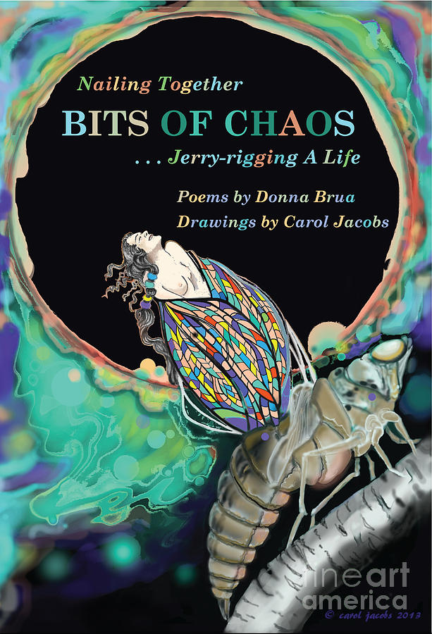 Bits of Chaos Book Cover Digital Art by Carol Jacobs